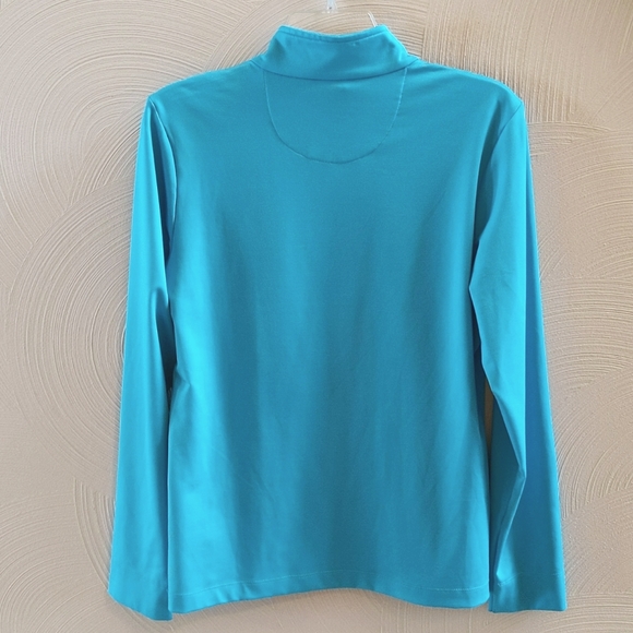 ⛳NWOT Women's Medium Quarter Zip Pullover with Blackmoor Golf Course Logo - Picture 2 of 4